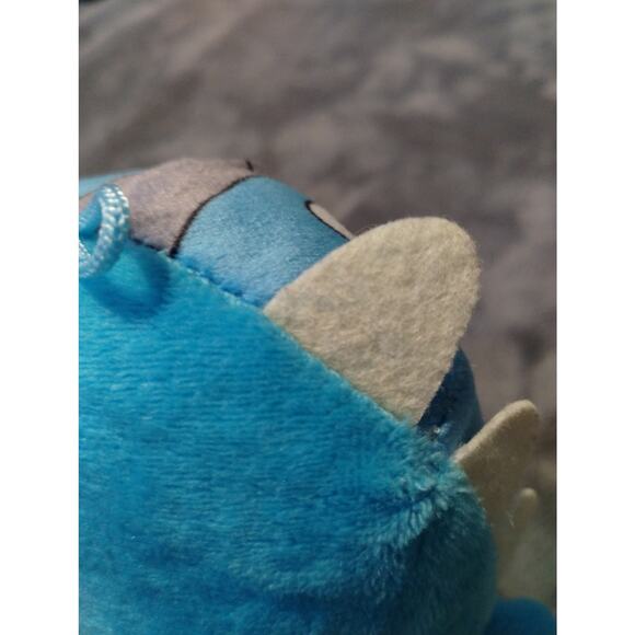 Good Stuff Blue Big Teeth Monster 7 inch Stuffed Animal Plush Toy - Picture 4 of 5